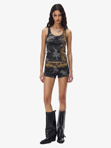 Y2K Camo Graffiti Tank Set