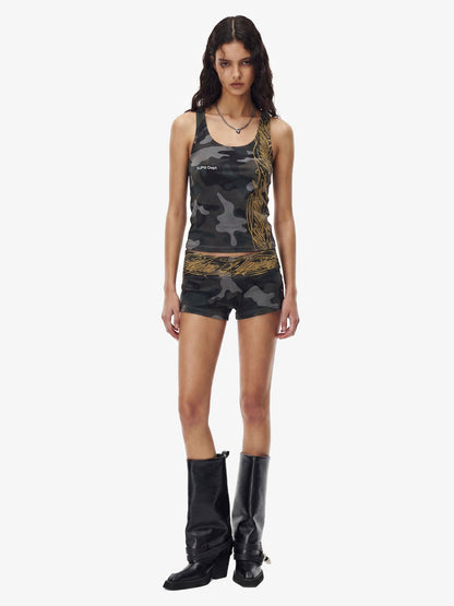 Y2K Camo Graffiti Tank Set