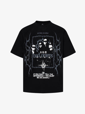 Blindfold Portrait Gothic Graphic T-Shirt 