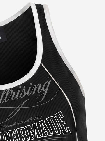 Number Logo Color Block Vest