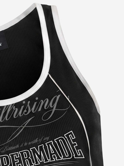 Number Logo Color Block Vest