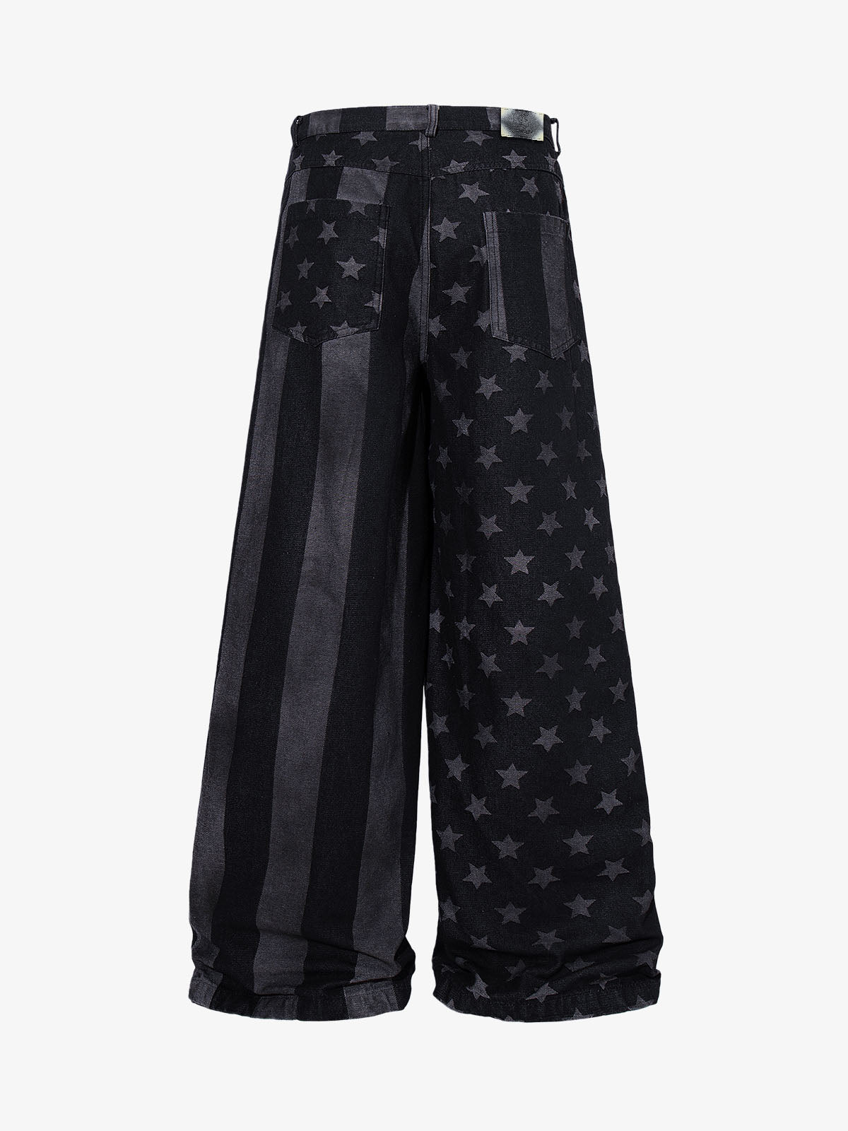 Multi-Button Straight-Leg Jeans