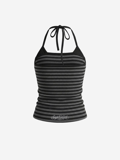 Skull Studded Halter Top