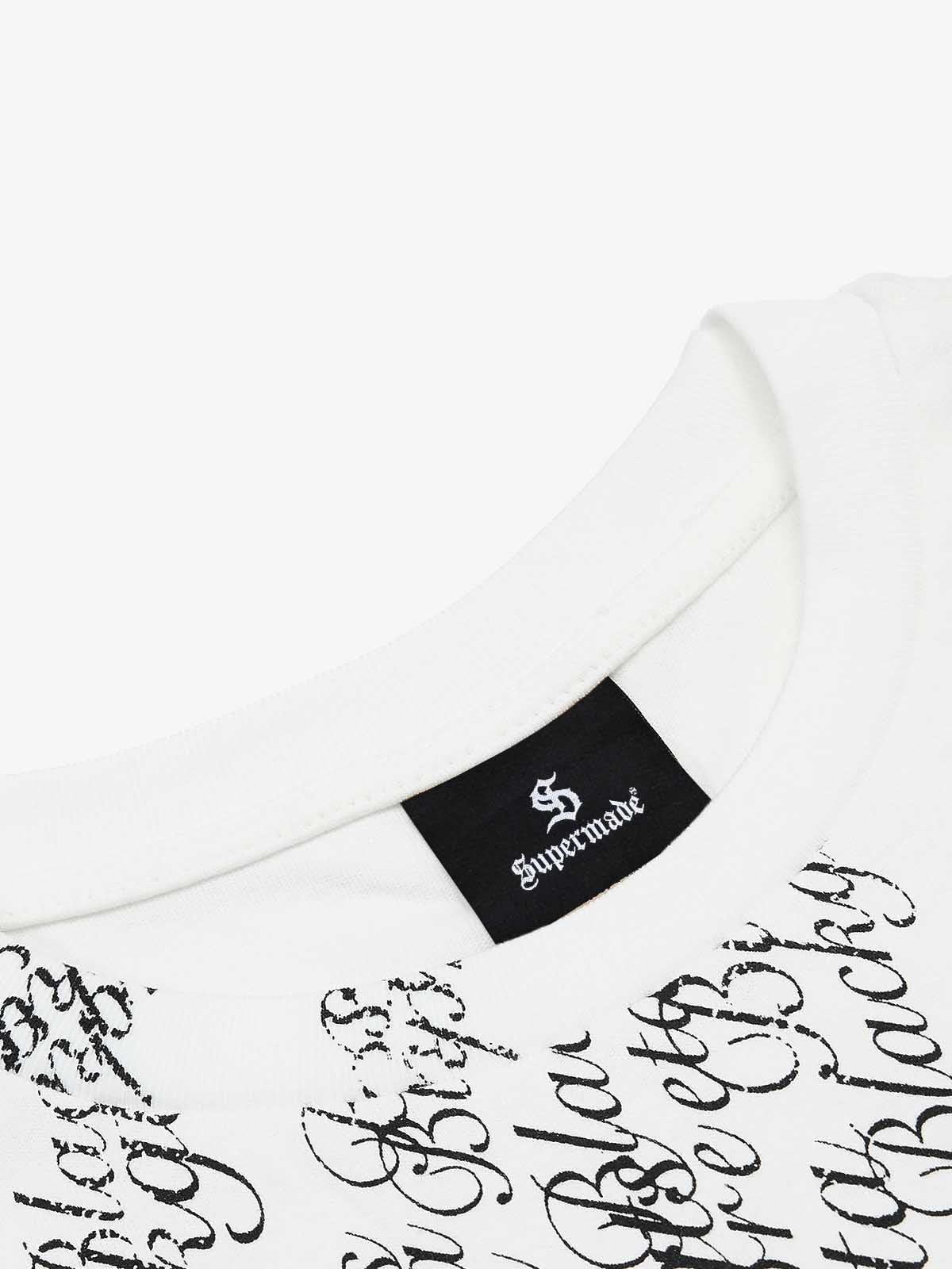 Cross Script Typography T-Shirt 