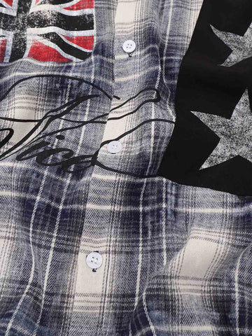 Plaid Star Floral Shirt