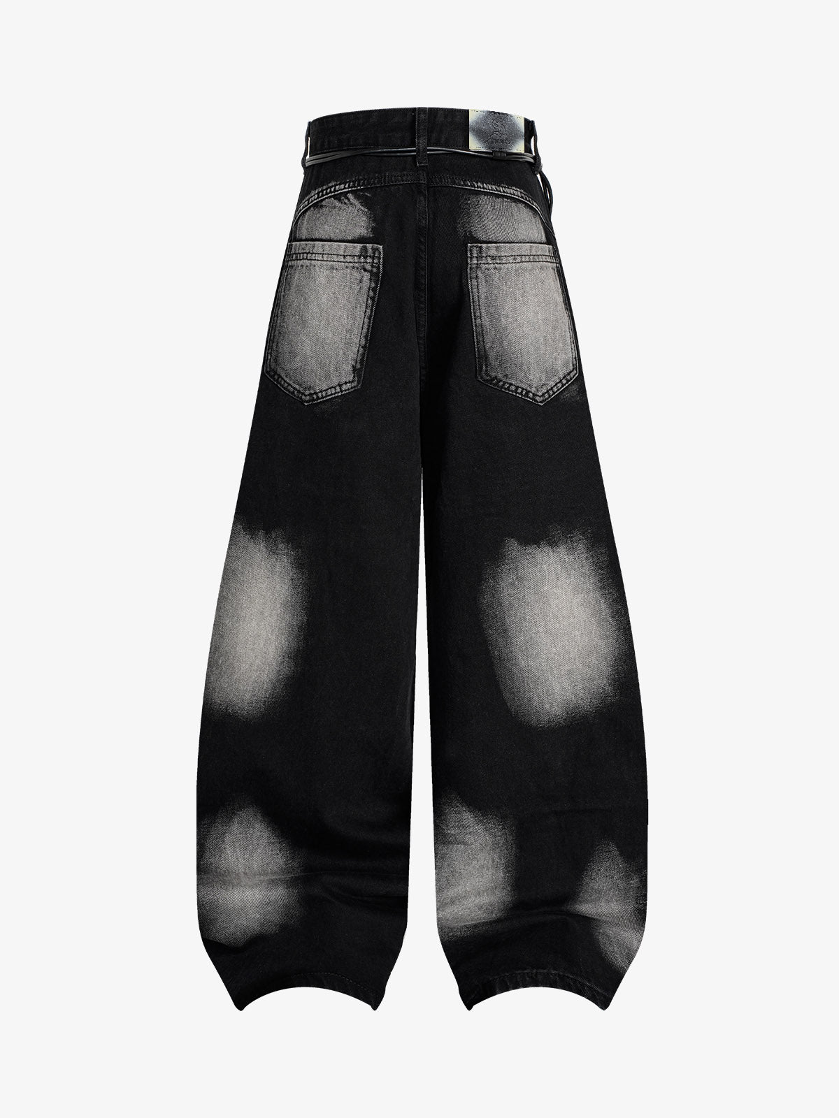 Pleated Scimitar Jeans