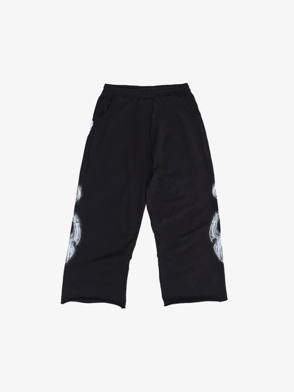 Dark Gothic Graphic Baggy Sweatpants
