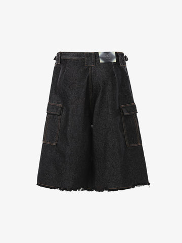 Vintage Contrast Stitch Cargo Shorts 