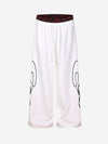 Contrast Leopard Patchwork Casual Pants
