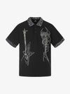 Rock Grunge Aesthetic Leopard Patchwork Polo Shirt