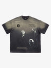 Distressed Graphic Print Crewneck T-Shirt