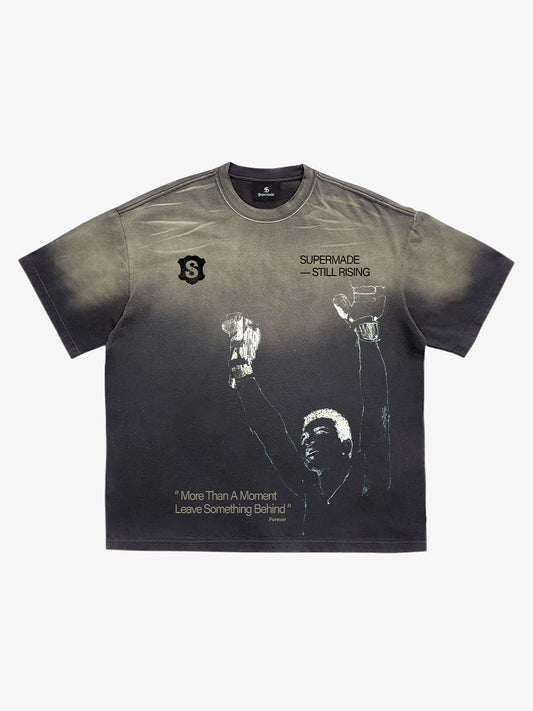 Distressed Graphic Print Crewneck T-Shirt