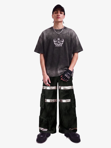 Cyberpunk Reflective Multi-Pocket Cargo Pants
