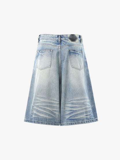 Vintage Whiskered Denim Jorts