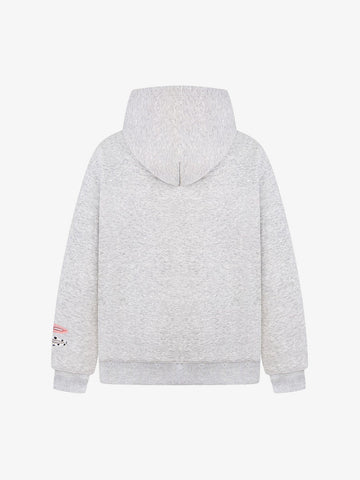 Cotton Blend Hoodie with Hair Clip Print Design for Men and Women 
