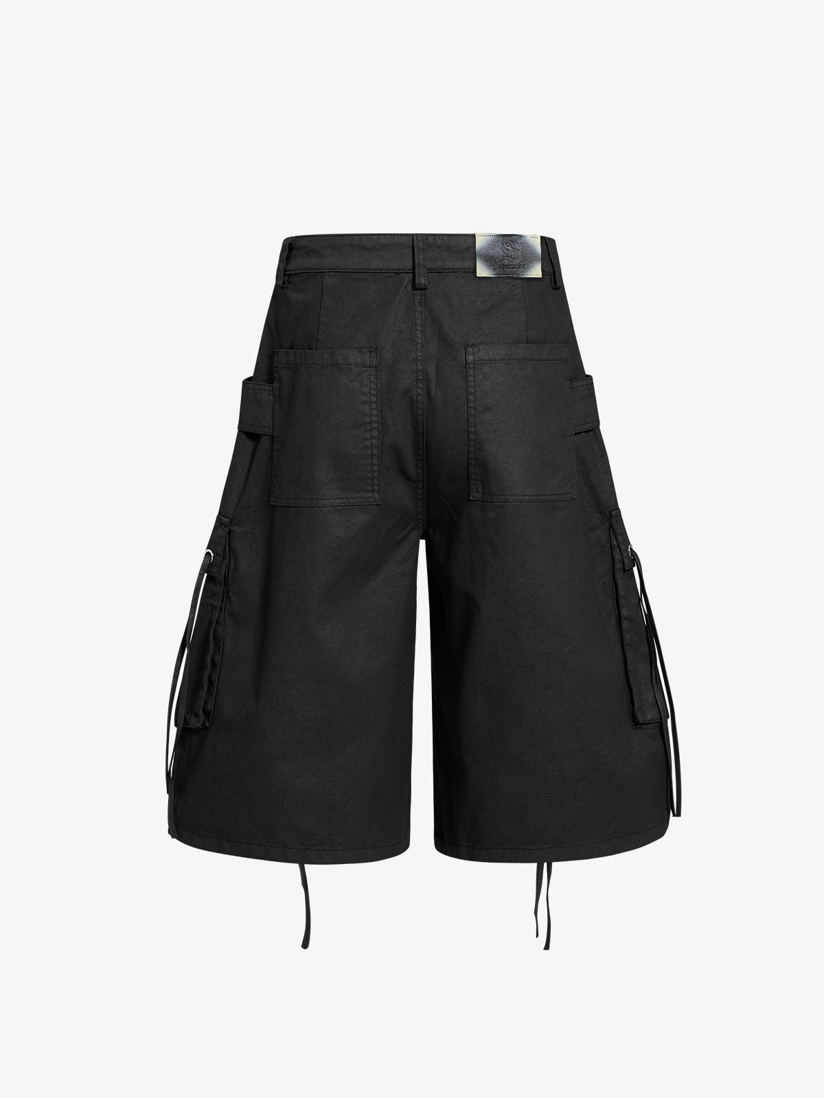 High-Waisted Cargo Shorts – Cotton Twill Oversized Utility Fit
