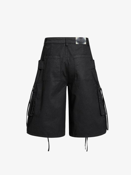 High-Waisted Cargo Shorts
