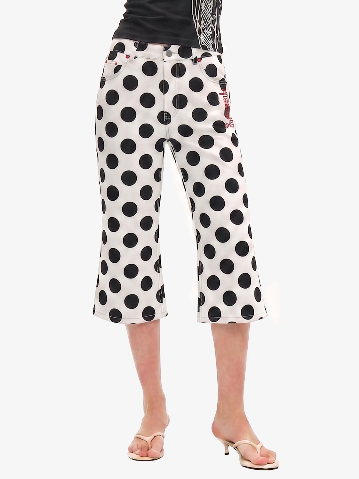 Retro Polka Dot Bell Shorts