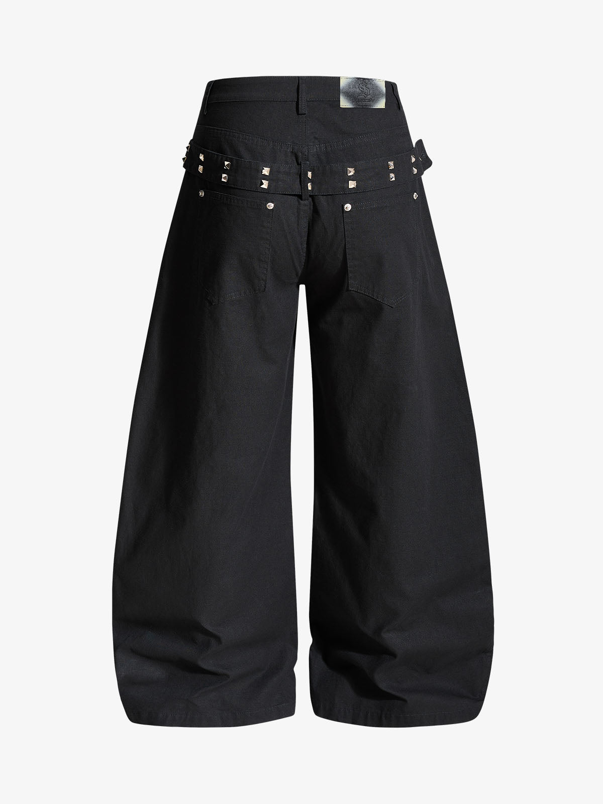 Detachable Back Panel Riveted Pants