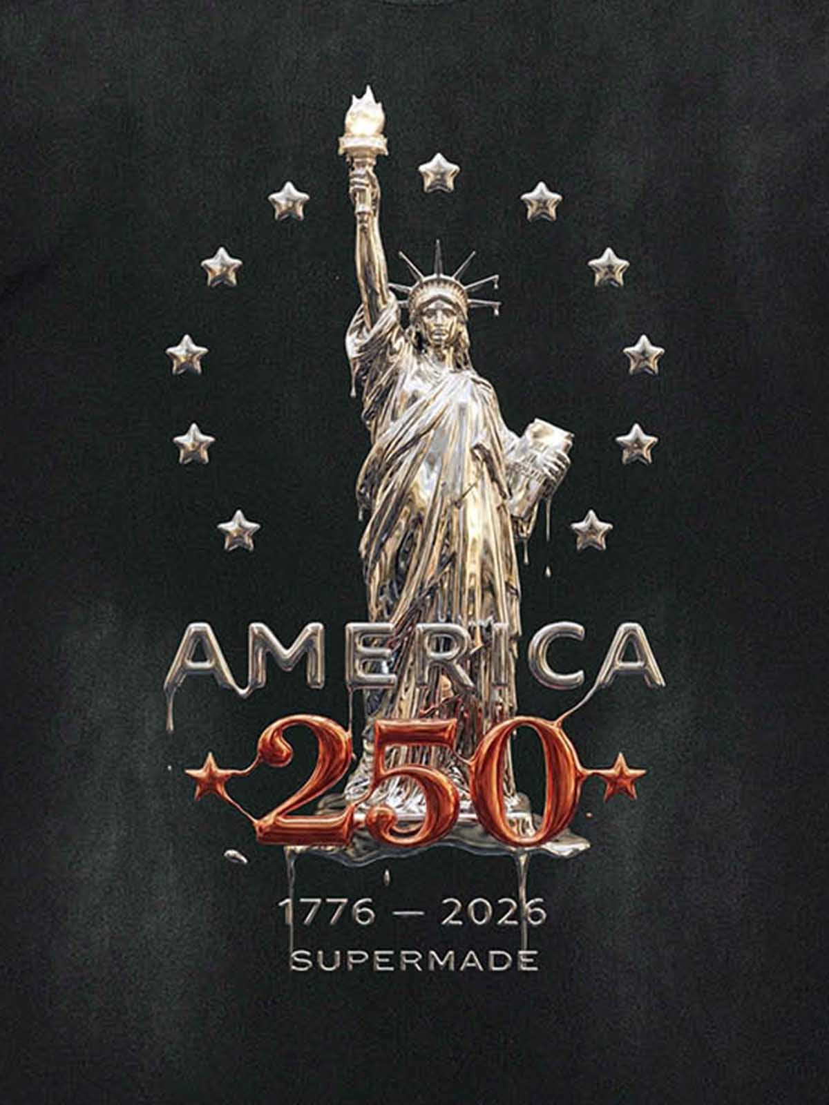 Liberty Statue Chrome Washed T-Shirt