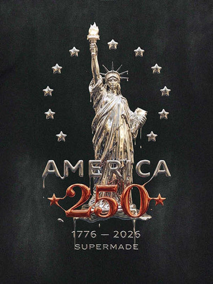 Liberty Statue Chrome Washed T-Shirt