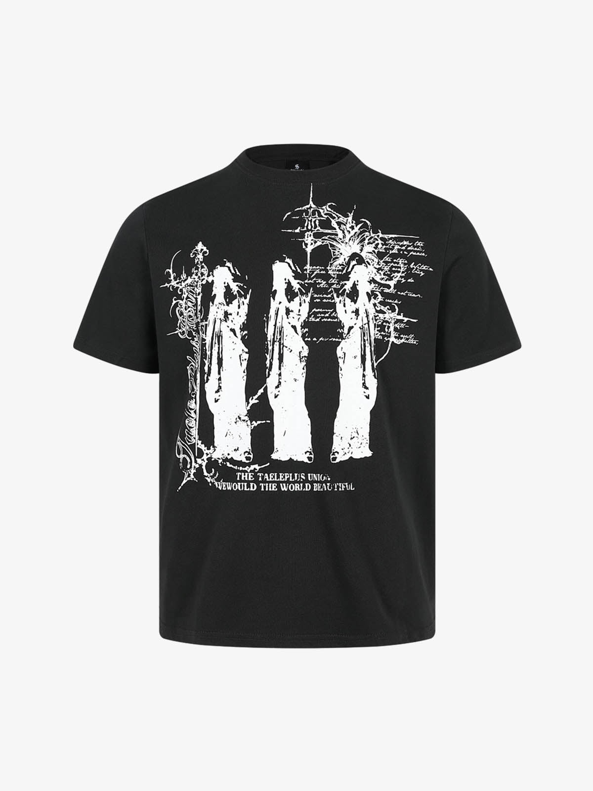 Gothic Statuette Cotton Jersey T-Shirt 