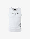 Ribbed Cotton Blend Tank Top