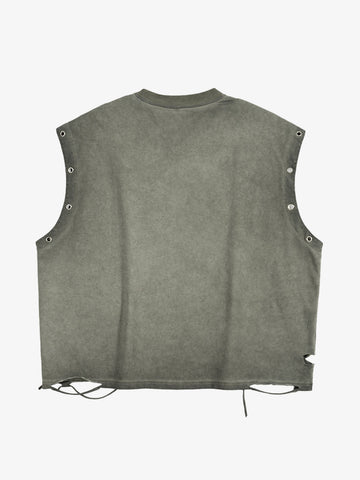 Vintage Liberty Newspaper Sleeveless T-Shirt 