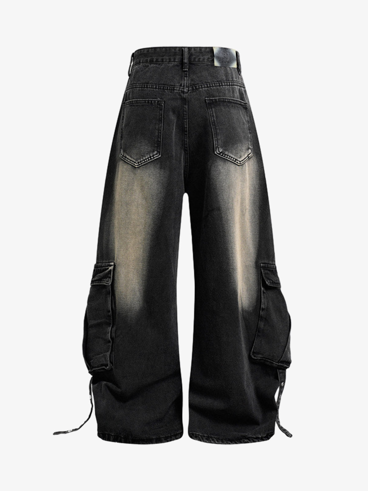 Deconstructed Multi-Pocket Cargo Jeans