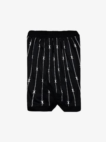 Retro Barbed Wire Athletic Shorts