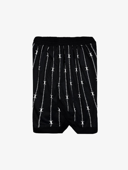 Retro Barbed Wire Athletic Shorts