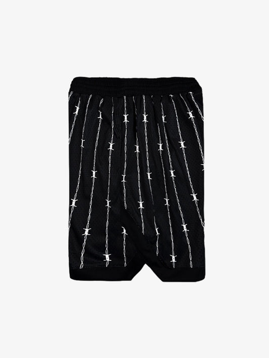 Retro Barbed Wire Athletic Shorts