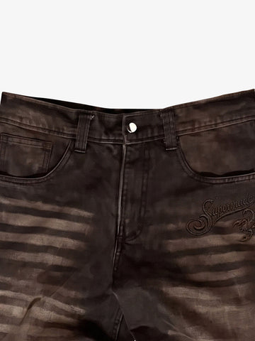 Scorpion Embroidered Jeans