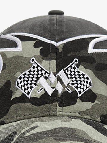 Flame Flag Pattern Cap