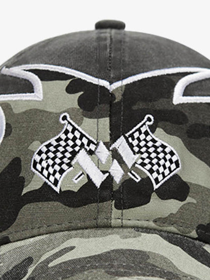 Flame Flag Pattern Cap