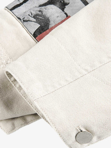 Street Washed Distressed Detroit Jacket 