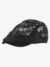 Embroidered Mesh Beret
