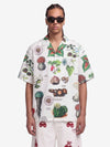 Vintage Succulent Botanical Print Shirt