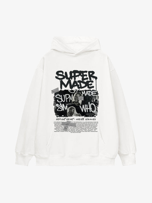 Trendy Retro Graffiti Character Hoodie 