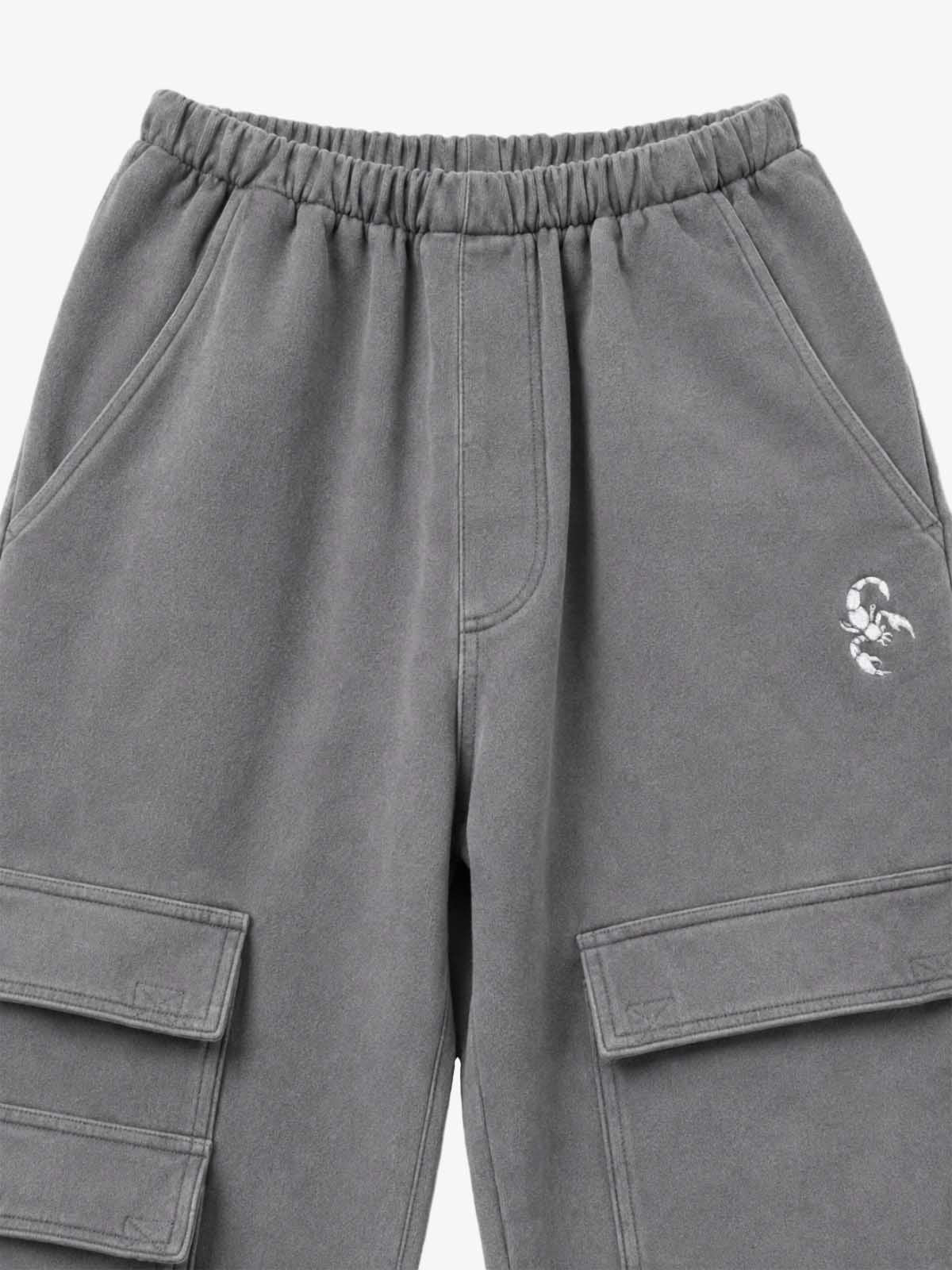 Washed Wide-Leg Sweatpants