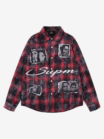 Plaid Dark Graphic Shirt
