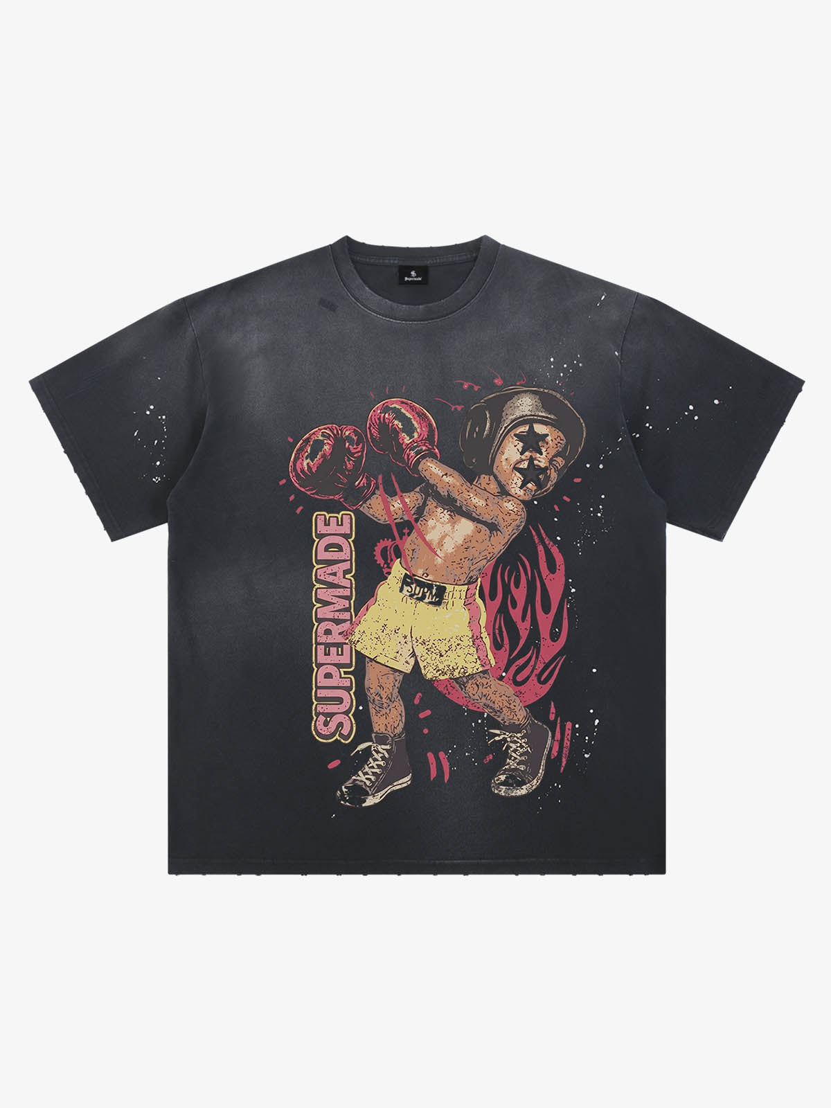Boxing Graphic Oversized Tee