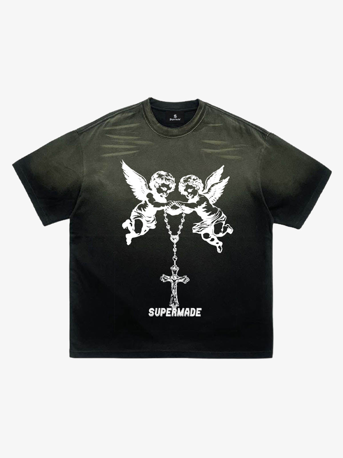 Twin Angels Cross Washed T-Shirt