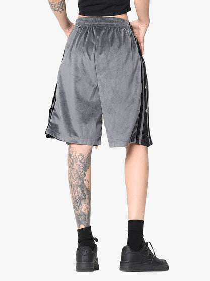 Suede Athletic Shorts