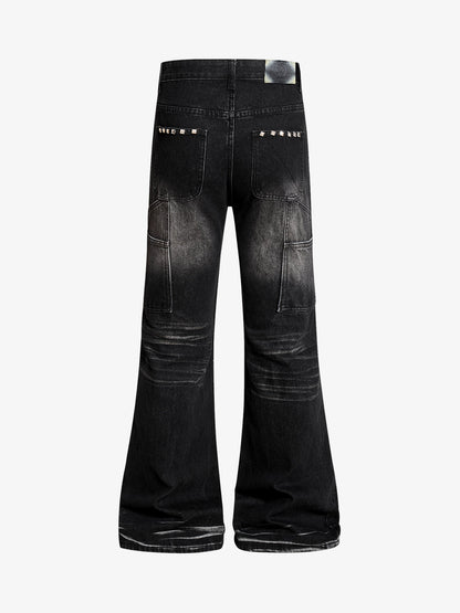 Distressed Flared Jeans