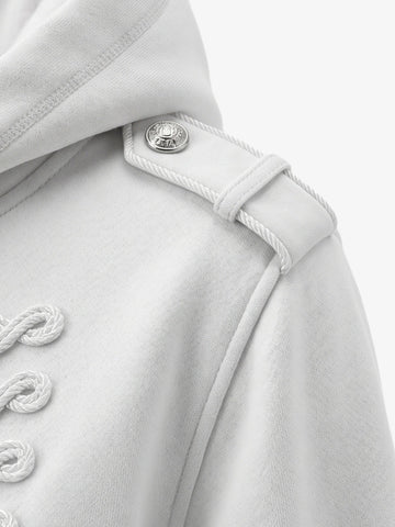 Military Braided Zip-Up Jacket