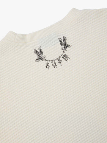 Waffle Thorn Print Sleeveless T-Shirt 