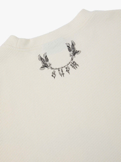 Waffle Thorn Print Sleeveless T-Shirt 