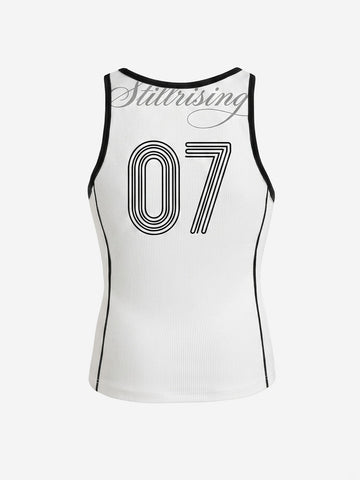 Number Logo Color Block Vest