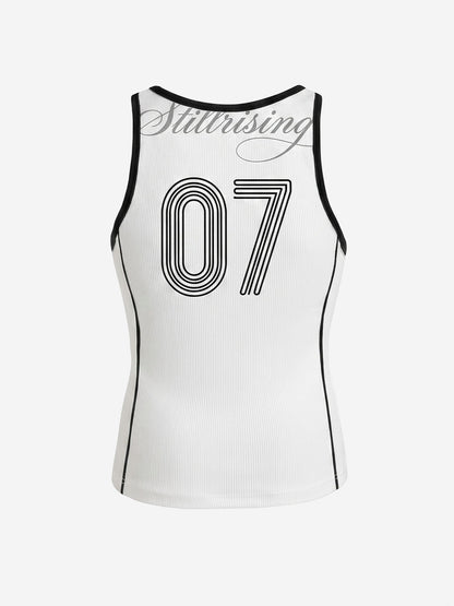 Number Logo Color Block Vest
